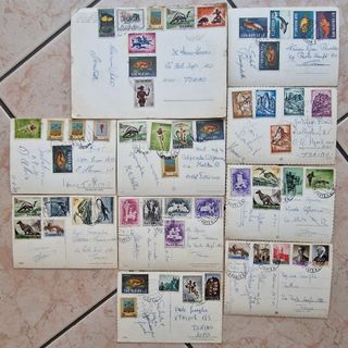 Postale de San Marino edición esperia de 1965