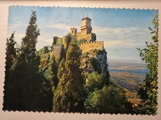 Postale de San Marino edición esperia de 1965
