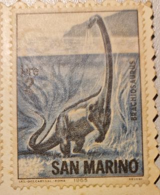Postale de San Marino edición esperia de 1965