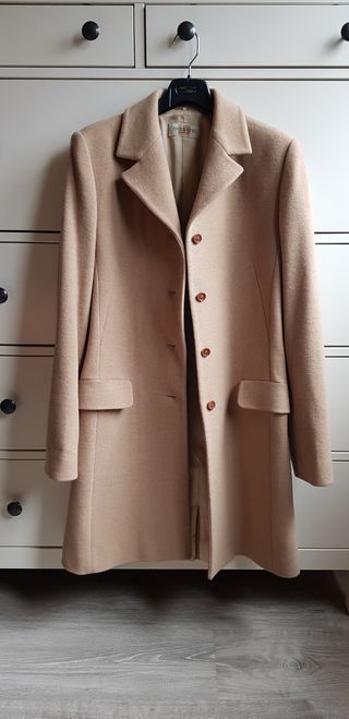 Abrigo lana color camel Tintoretto