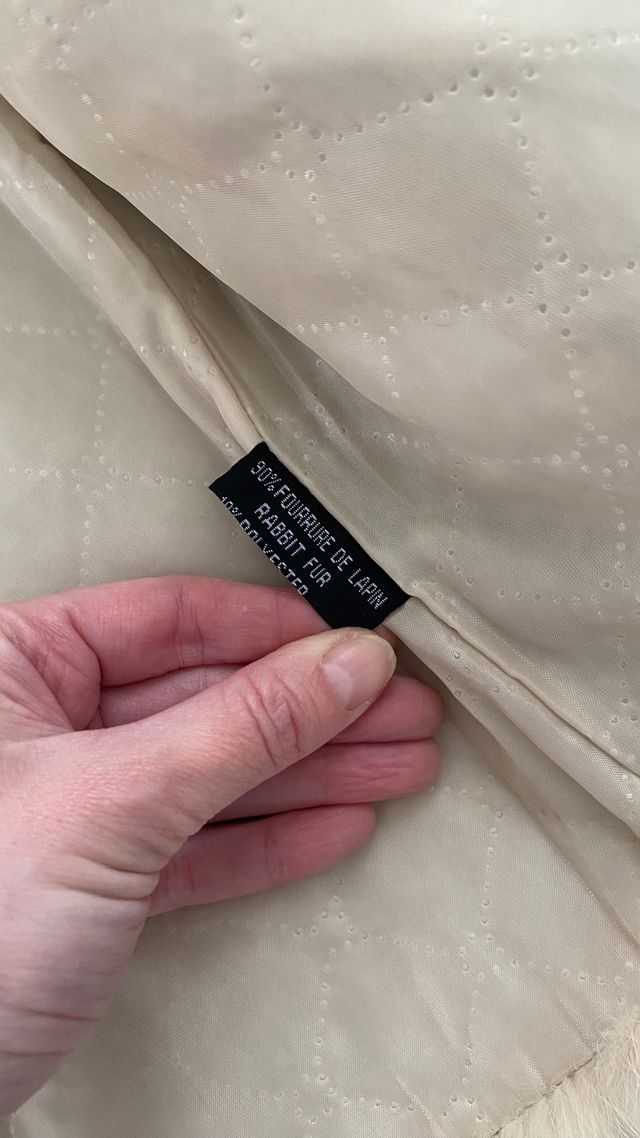 Chaleco de piel conejo