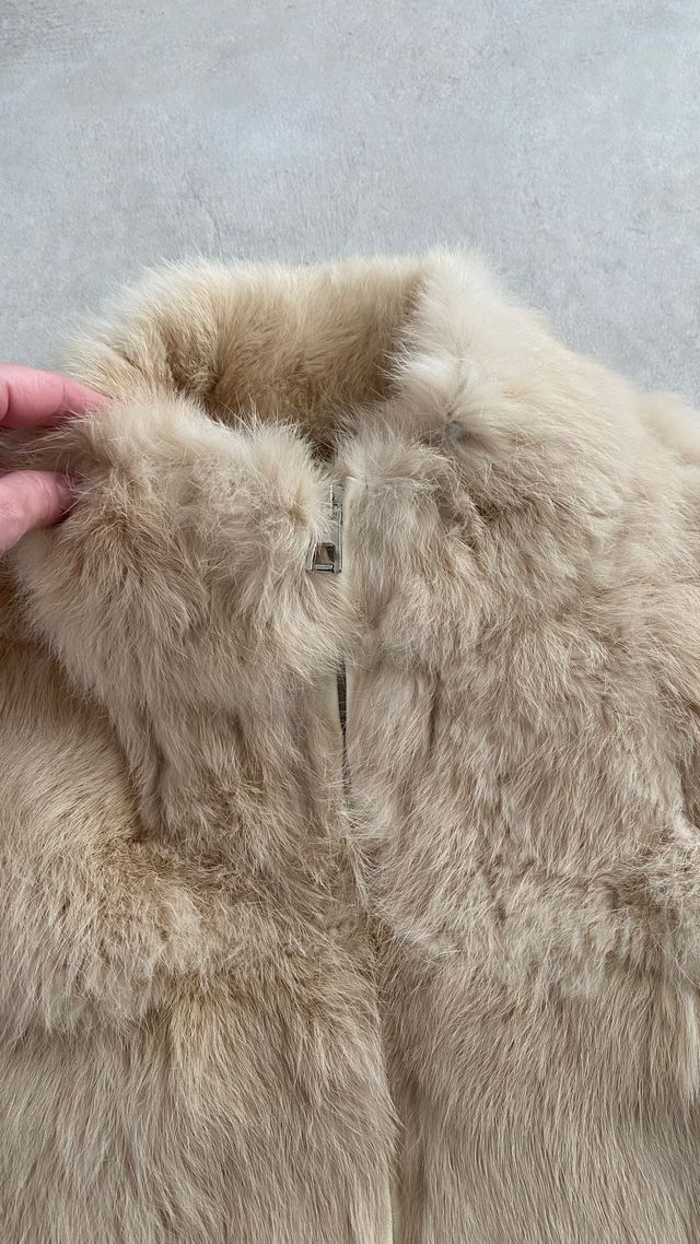 Chaleco de piel conejo