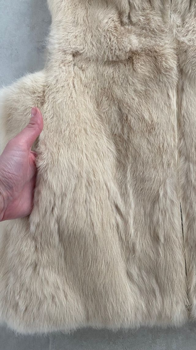 Chaleco de piel conejo