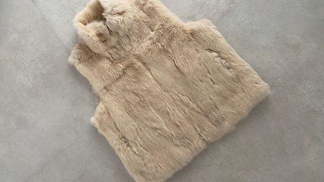 Chaleco de piel conejo