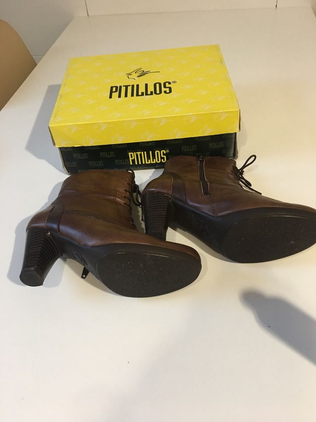Botines piel Pitillos talla 38