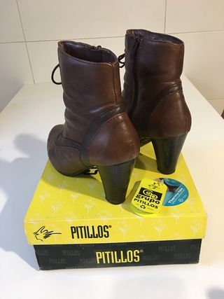 Botines piel Pitillos talla 38