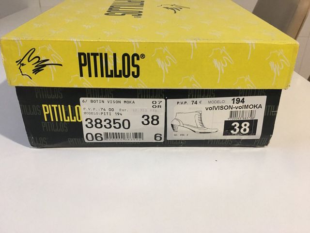 Botines piel Pitillos talla 38