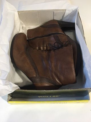 Botines piel Pitillos talla 38
