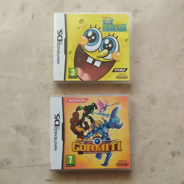 Nintendo DS, Bob Esponja y Gormiti de Segunda mano por 10 EUR en