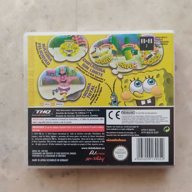 Nintendo DS, Bob Esponja y Gormiti