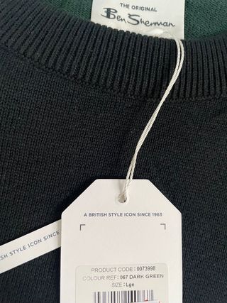 Jersey sueter Ben Sherman nuevo con etiqueta verde