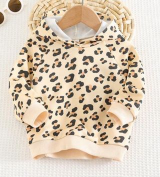 Sudadera bebé leopardo