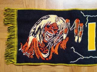 Bufanda Vintage De Iron Maiden - Años 80-90