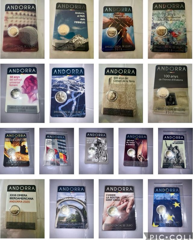 Monedas conmemorativas de Andorra más series