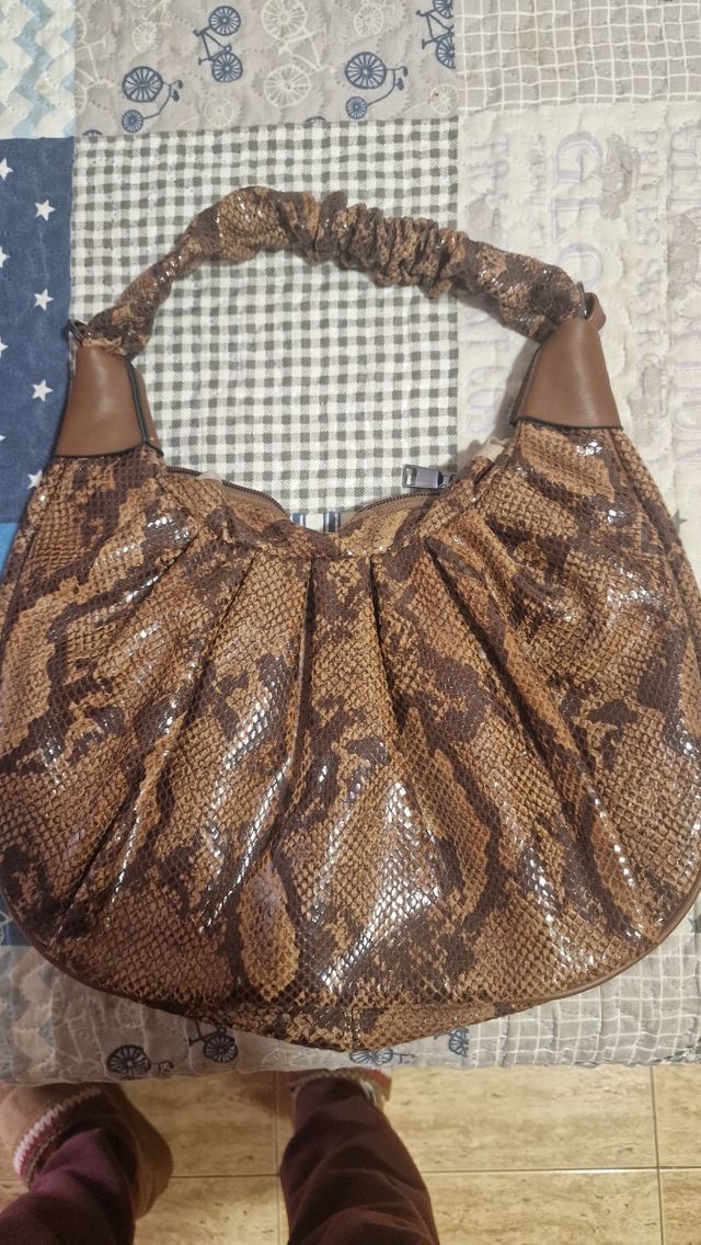 Bolso piel ante animal print