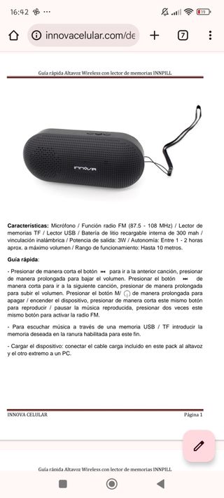 Altavoz bluetooth radio