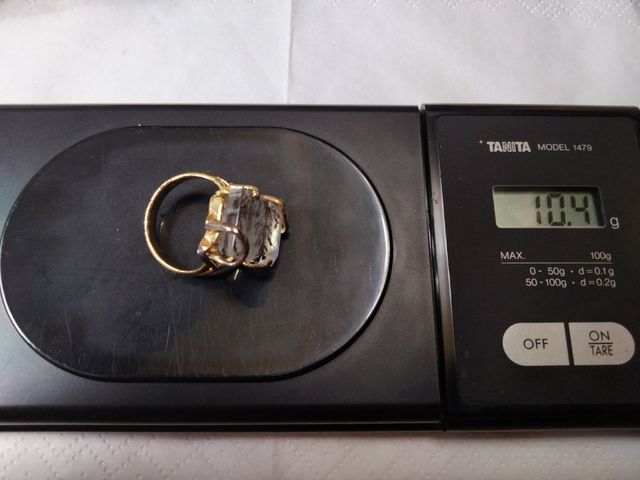 Sortija cuarzo Dendrita.