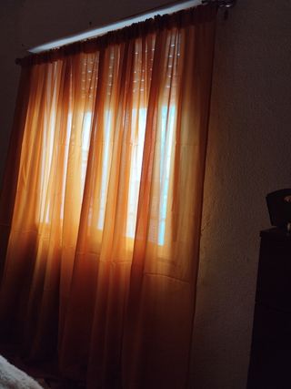 Cortinas mostaza