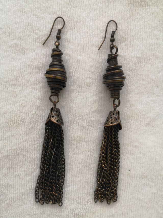 Pendientes bisuteria cadenas