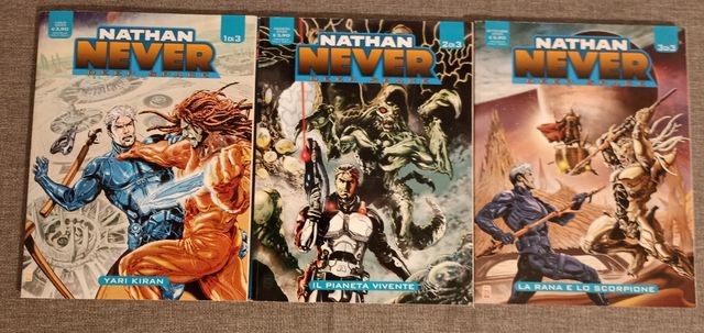 Trilogia fumetto Nathan Never Deep space rari!