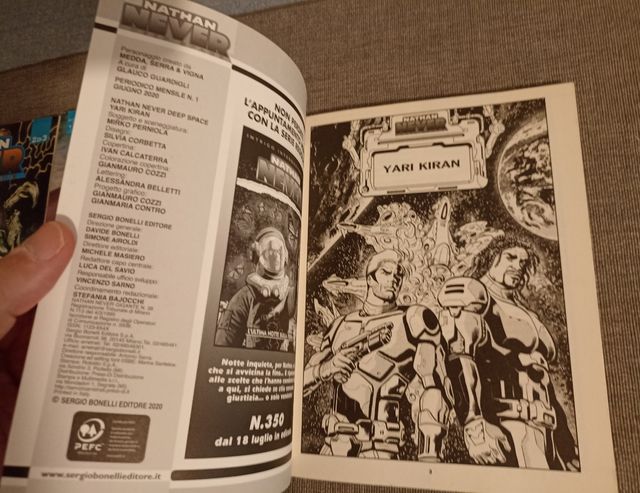 Trilogia fumetto Nathan Never Deep space rari!