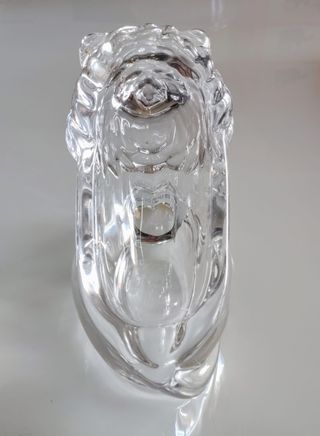 Cenicero ART vannes, FRANCE. Figura LEON cristal