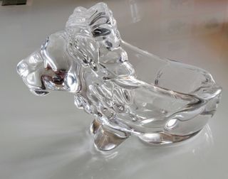 Cenicero ART vannes, FRANCE. Figura LEON cristal
