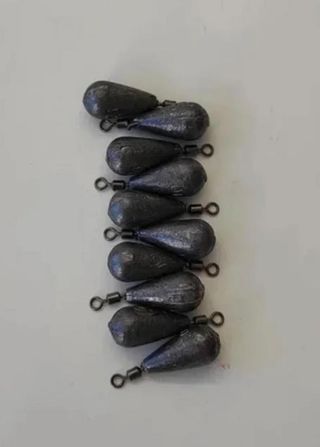 Lote de 4 Plomos 10 gr pesca black bass dropshot