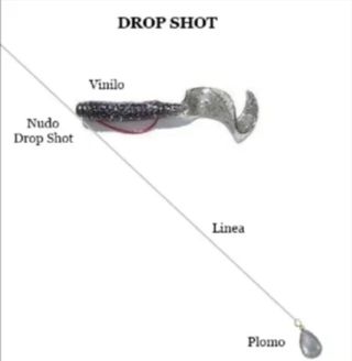Lote de 4 Plomos 10 gr pesca black bass dropshot