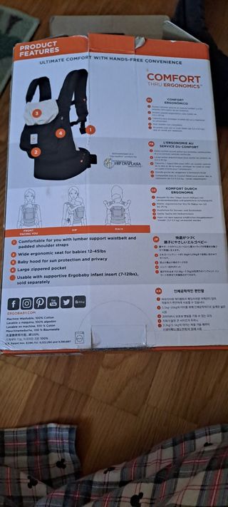 Mochila porteo ergobaby comfort