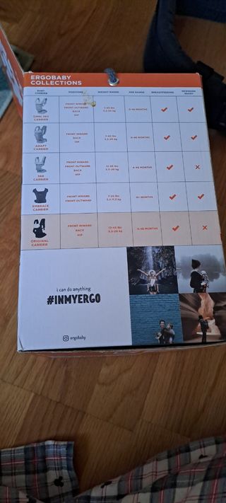 Mochila porteo ergobaby comfort