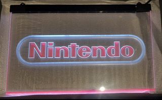 Cartel Led Bicolor Nintendo