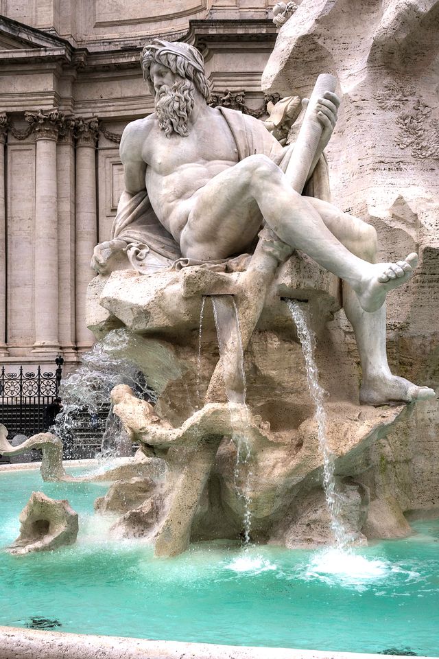 Quadro fotografico Fontana dei Quattro Fiumi,Roma 