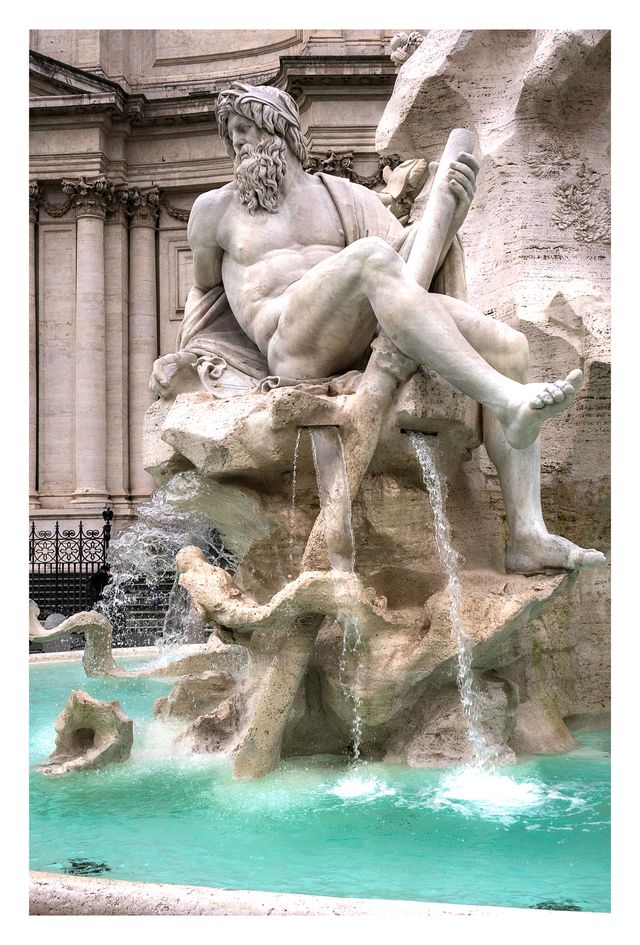 Quadro fotografico Fontana dei Quattro Fiumi,Roma 