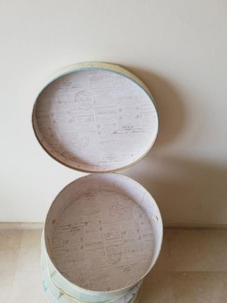 Cajas almacenaje redondas decorativas