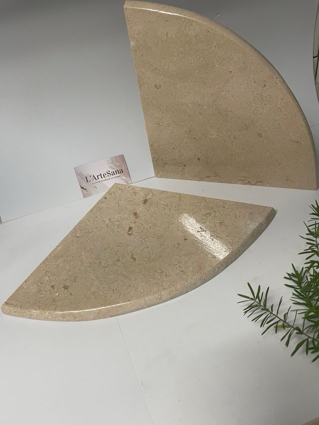 Repisas estante de baño de mármol