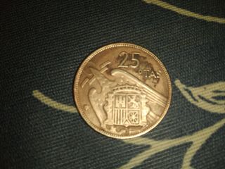 Moneda 25 pesetas 1957 Estrella 69