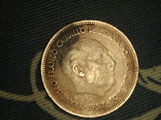 Moneda 25 pesetas 1957 Estrella 69