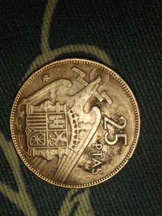 Moneda 25 pesetas 1957 Estrella 69