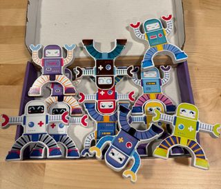 Construcciones con robots de madera