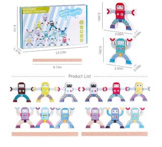 Construcciones con robots de madera