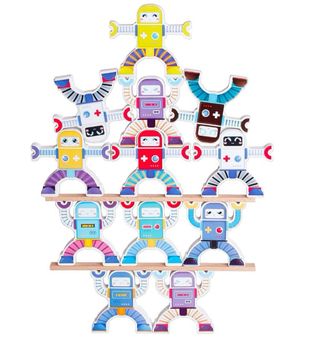 Construcciones con robots de madera