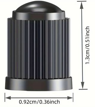 4 Tappini Pneumatici Moto, Scooter, con O-Ring