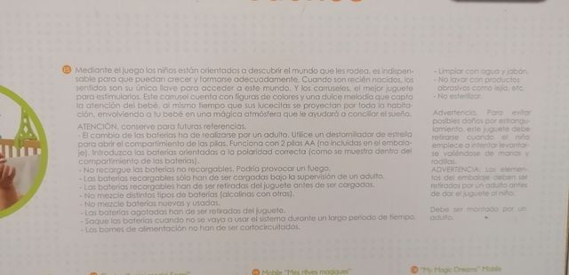 Giostrina per culla con suoni e luci