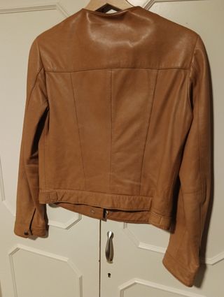 Cazadora piel Massimo Dutti