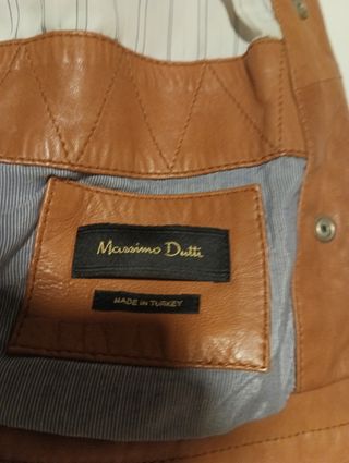 Cazadora piel Massimo Dutti