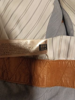 Cazadora piel Massimo Dutti