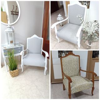 Sillón descalzadora vintage restaurado. Precioso!!