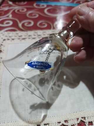 Campanello cristallo e argento
