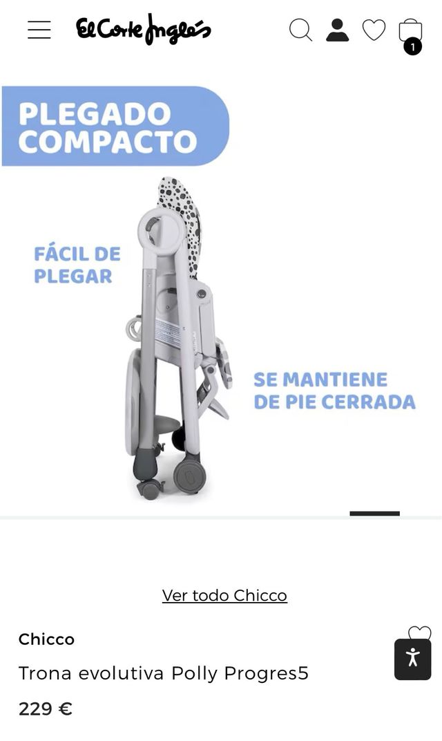 Trona bebe chicco polly progress 5